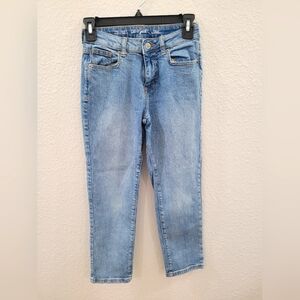 Cat & Jack Light Blue Ankle Straight Jeans Size 12